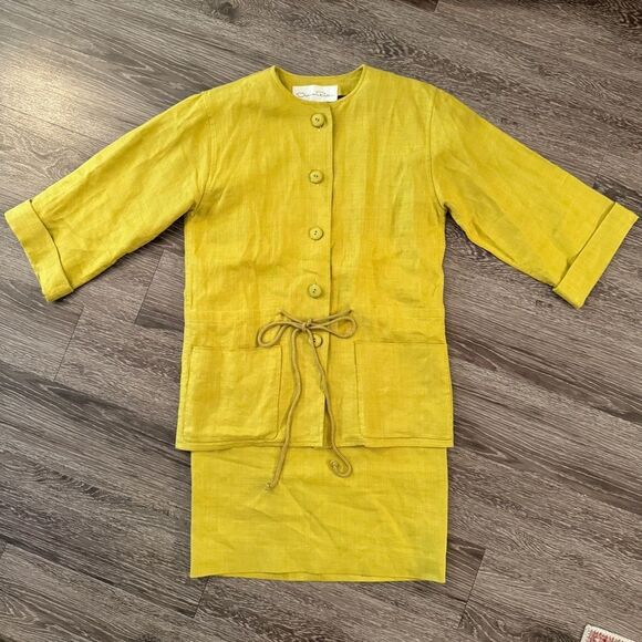 Oscar de la Renta Dresses & Skirts - Oscar De La Renta Vintage Dress and Jacket Set